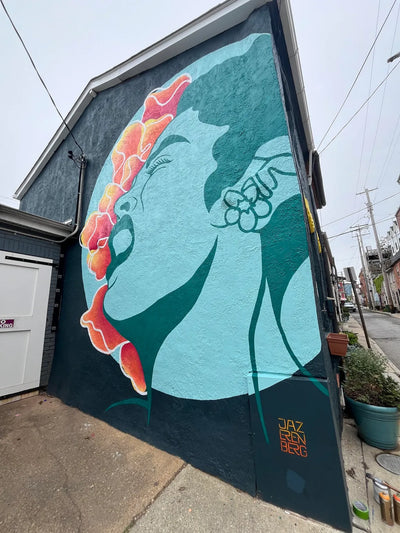 Wall mural of Billie Holiday